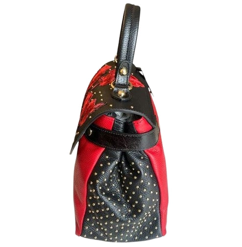 M BRC Massimo Braccialini Borsa In Pelle   Bolero T179 Nero Rosso
