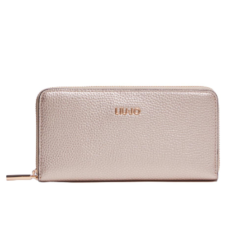 Liu Jo Portafoglio Donna Ecosostenibile Zip Around  AF 3369 E0086 Colore Oro