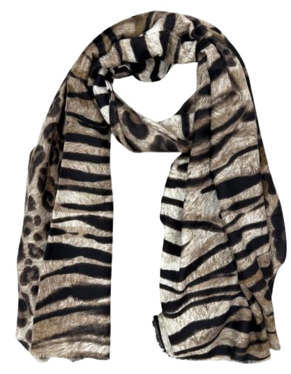 Liu Jo  Stola FUR MIX ANIMALIER 2F6067 T2745 Col. 00070 Cammello
