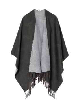 Liu Jo  PONCHO EMBOSSED LOGO 2F6042 T2751 Col. 09012 Antrancite