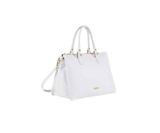 M BRC Borsa A Mano E Tracolla In Pelle Linea  piuma C157 Bianco