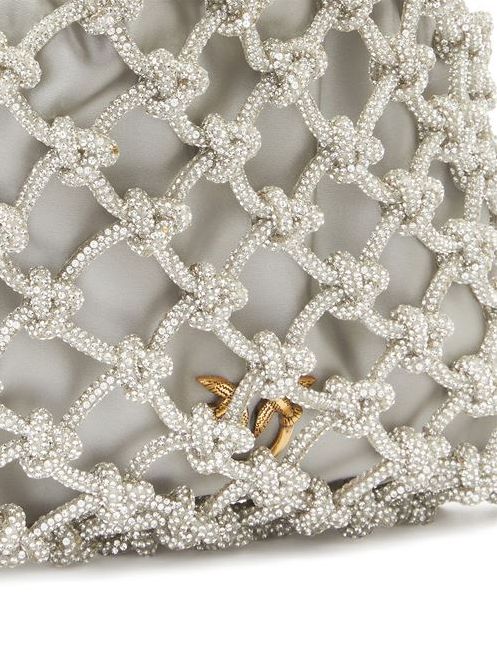 Pinko Borsa A Spalla Con Micro Cristalli 105165 A2XK Cristal 1