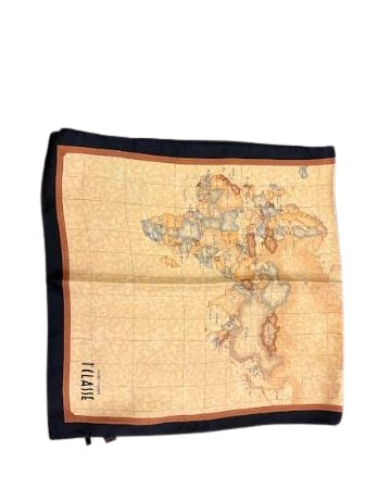 Alviero Martini 1A Classe Sciarpa In Seta 45x180 Geo Classic K 3148 Aloe  Col 0001 Black