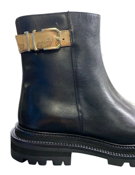Alviero Martini Stivaletto In Pelle  Half Boot H50 Z 0929 578B Col 0001 Nero