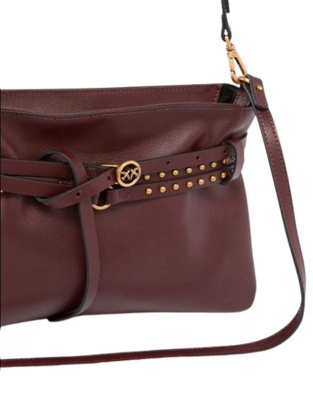 Pinko  Borsa  a spalla  Mini  Belt Bag in pelle  Burgundy