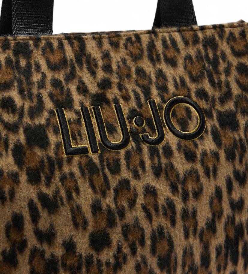 Borsa a mano Liu Jo L Tote 2F5027 T6089 Col 09B62 Brown Animalier