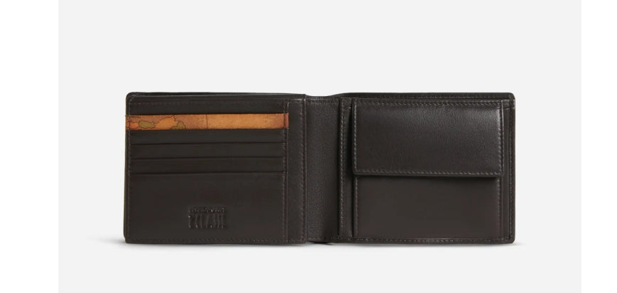 Alviero Martini 1A Classe Portafoglio in Pelle da Uomo BV W143 5700 Dark Brown