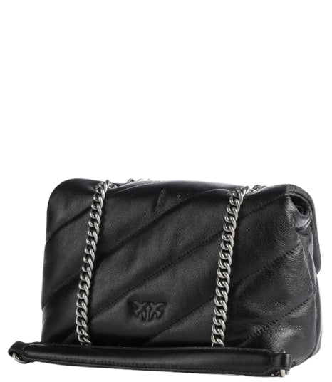 Pinko Love Puff Mini Pelle Black