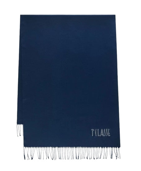 Alviero Martini 1a Classe Stola Logo Strass 72x175 cm 4K S495 1687 Col 0101 Blu Navy