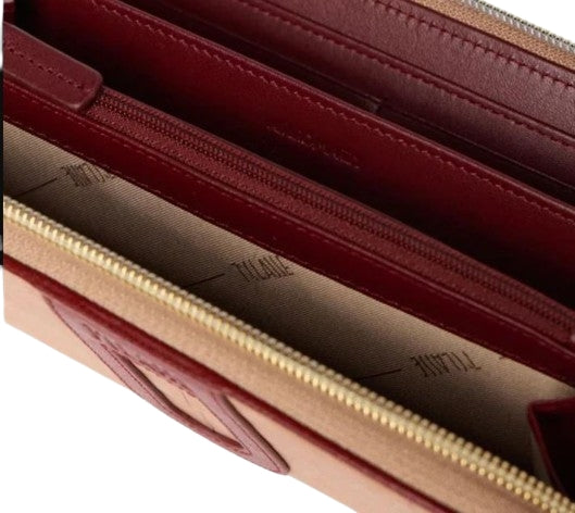 Alviero Martini 1A Classe Portafoglio Donna Ziparound L PO94  S578 Col0313 Maple Red