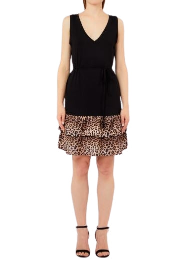 Liu Jo Abito c/balza  st.  VA6127 JS360 Col.Y9908 Nero/animalier