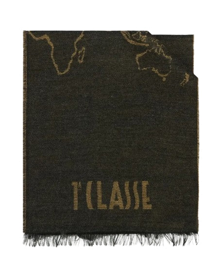 Alviero Martini 1A Classe Sciarpa Geo Filetto 40x180 KS577 1769 Col. 0051 Ash Gray/Grigio Cenere