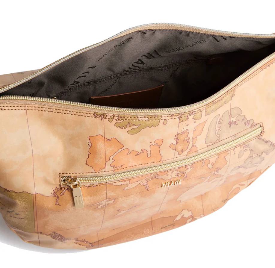 Alviero Martini 1a Classe Mezzaluna Grande Hightland L LD36 S578 Col 0548 Chesnut