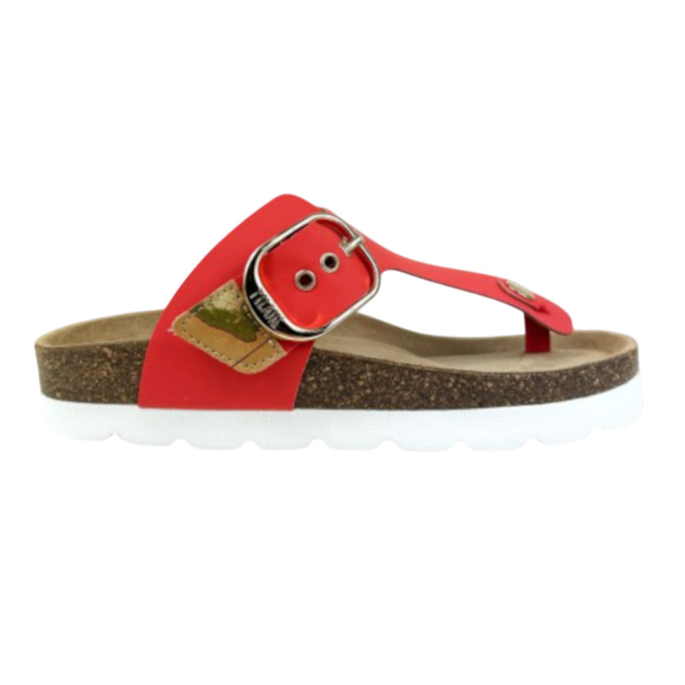 Alviero Martini 1A Classe Infradito Infradito con Fibbia LM 1201 9636 rosse