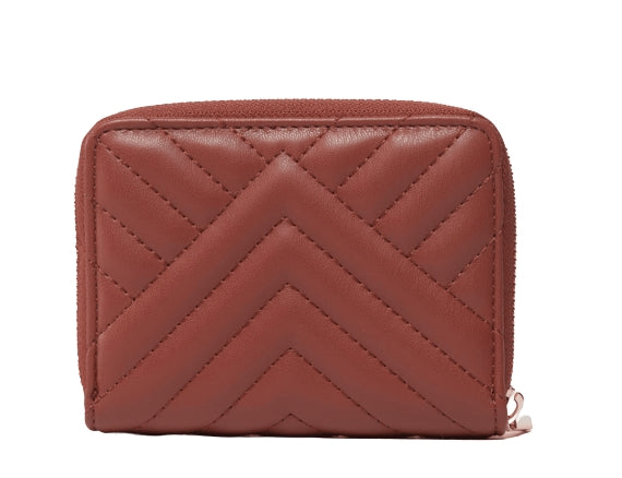 Portafoglio donna Liu Jo Achala XL zip around trapuntato Red Tea/Cuoio AF2225 E0426