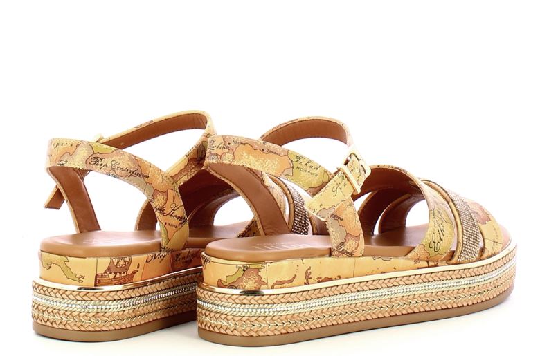 Alviero Martini Sandali Zeppa N2186 0371 Col W516  Geo Classic