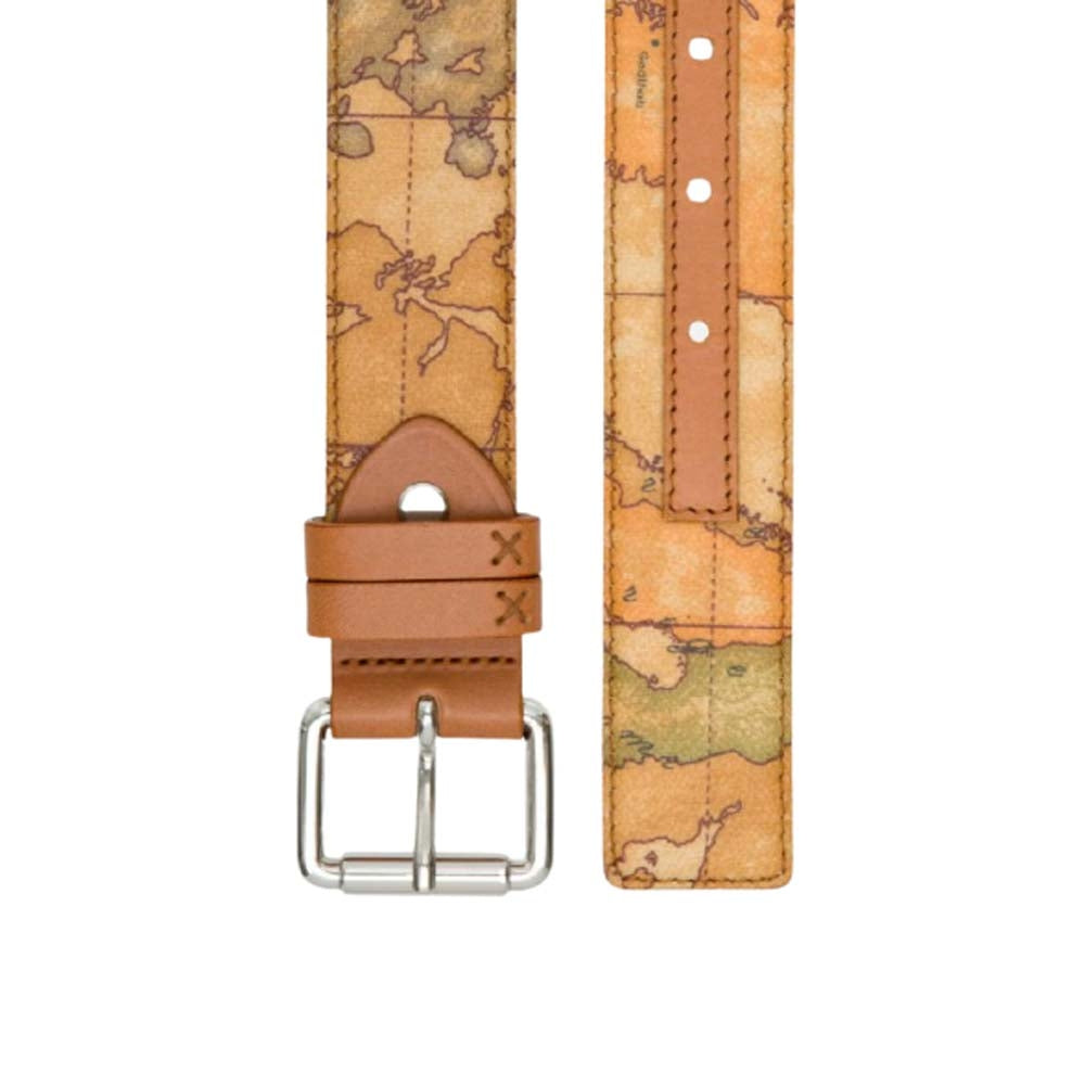 Cintura unisex Alviero Martini 1a classe Geo Classic con fibbia platino h.3,5cm CA36560000010