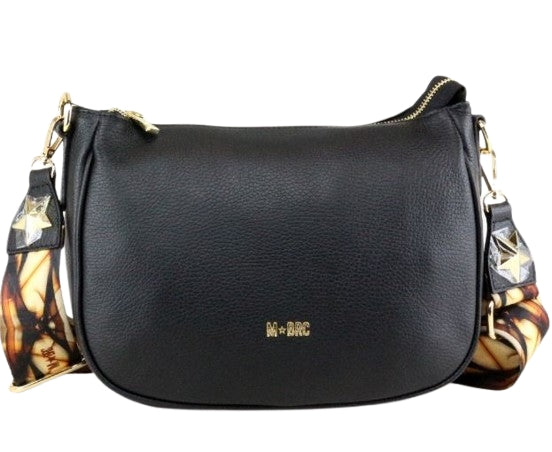 M BRC Borsa A Spalla  In Pelle Linea Obona  T103 Nero