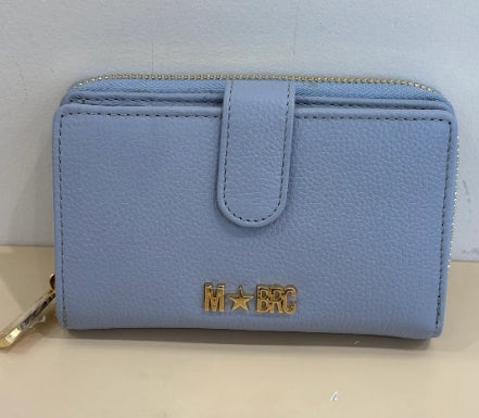 MBrc Portafoglio Donna Pelle C626 Celeste
