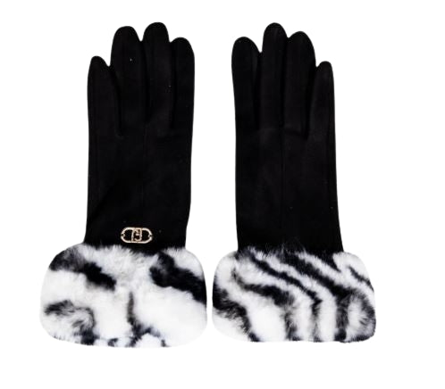 Liu Jo Guanti  Con Polsini In  Pelliccia Sintetica Eff. ScamosciatoTU  2F5063 T0300