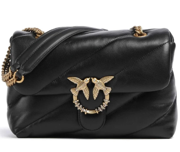 Pinko Borsa Puff  classic new buckle  PLTT 107057 Nero
