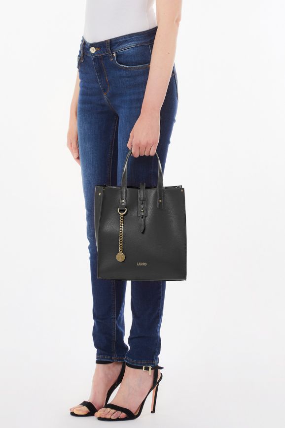 Liu Jo Borsa A Mano C/Tracolla ECS M Tote DOBA  AA5025 E0064 Col 51308 Nero