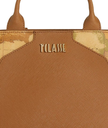 Alviero Martini 1A Classe Borsa 3 Tasche Grande Con Tracolla Inserti Geo Classic L LB88 9407 Tabacco