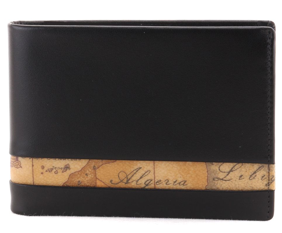 Alviero Martini 1A Classe Portafoglio in Pelle da Uomo nero BV W143 5600