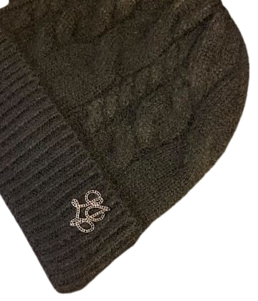 Liu Jo  Set  Beanie  con trecce logo metallo  2F6026 MA40S Col. 22222 nero