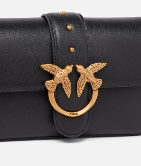 Pinko  Borsetta Love One Mini Slouchy FL. Black
