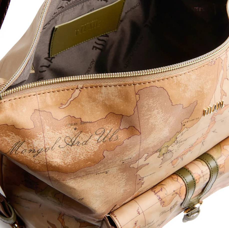 Alviero Martini 1A Classe Borsa a spalla Doppia Portabilità Higland Soft LD35 S578 548 Col 0609 Verde Muschio