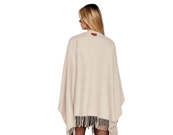 Liu Jo Poncho Maglia 2F5034 T0300 Col. 30003 Oat milk