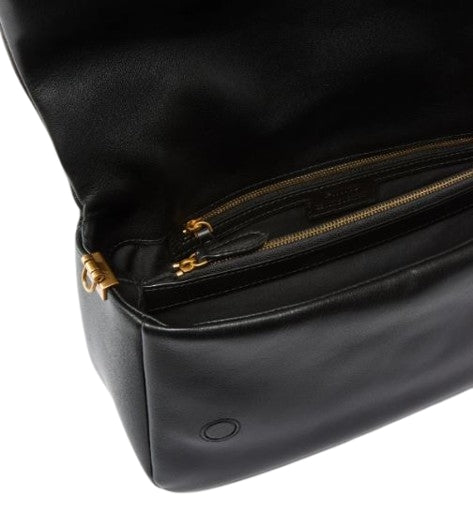Pinko  Borsa Soft Baguette Vitello Black