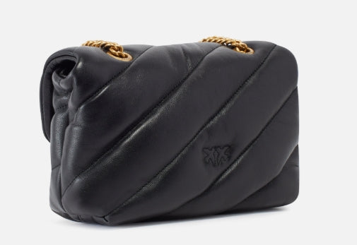 Pinko Borsa Love Puff Mini In Pelle Black