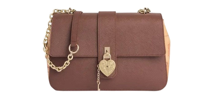 Alviero Martini 1A Classe Borsa a Tracolla L LG33 T407 Col. 0548 Chestnut