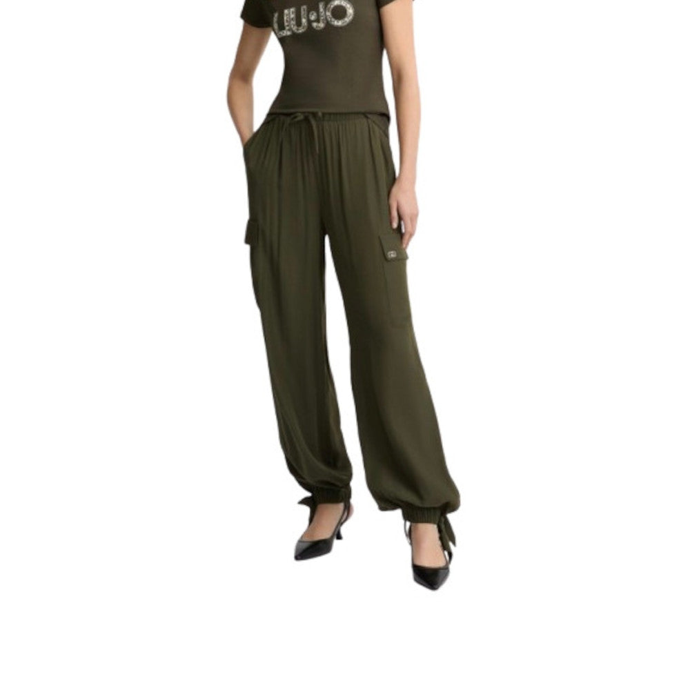 Liu Jo Pantalone Donna Cargo Verde VA5165T2920