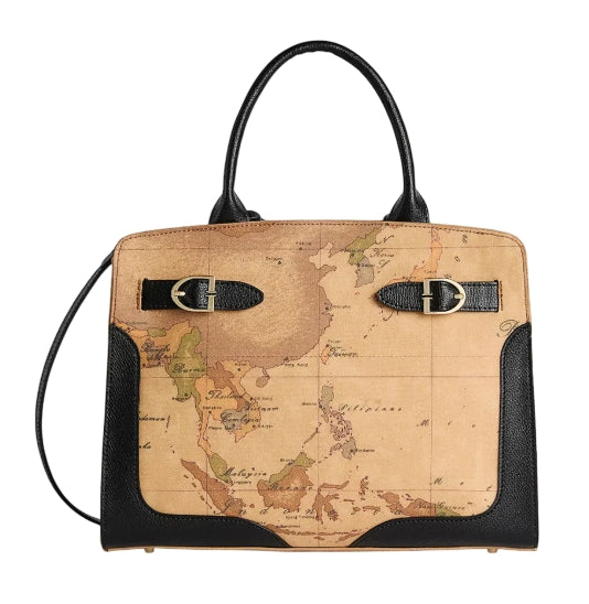 Alviero Martini 1A Classe Borsa A Mano e Tracolla L LD63 G611 Col. 0001 Nero