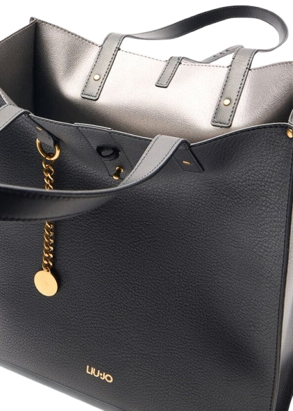 Liu Jo Borsa Shopping ECS M Tote DOBA  AA5025 E0064 Col 22222 Nero