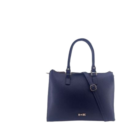 M BRC Borsa A Mano E Tracolla In Pelle Linea  piuma C156 Blu