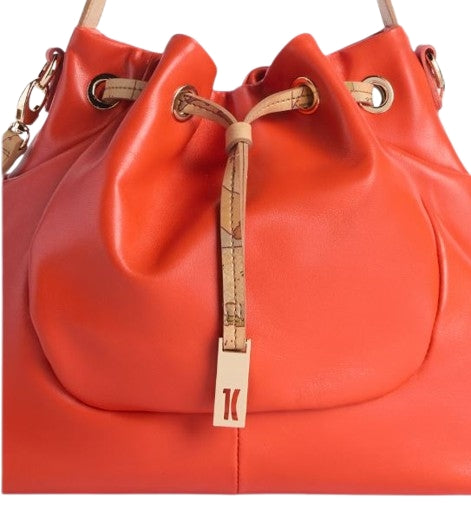 Alviero  Martini  Talisman Secchiello  Leather  L LE87 8631 Col. 0332 Poppy Red