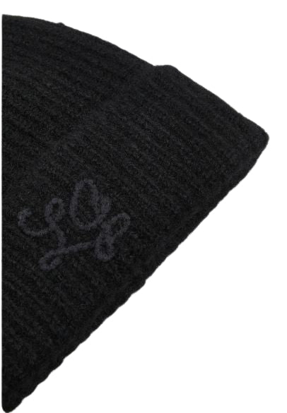 Liu Jo  Set  Beanie   logo 2F6019 MS053 Col. 22222 nero