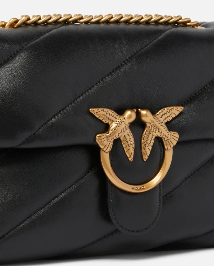 Pinko Borsa Love Puff  Classic  In Pelle Black
