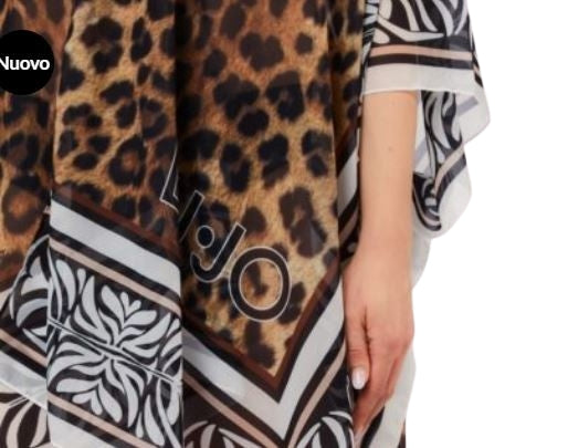 Liu Jo Kaftano Beach   Aperto VA6160 T4902 Col. V9789 Animalier T.U.