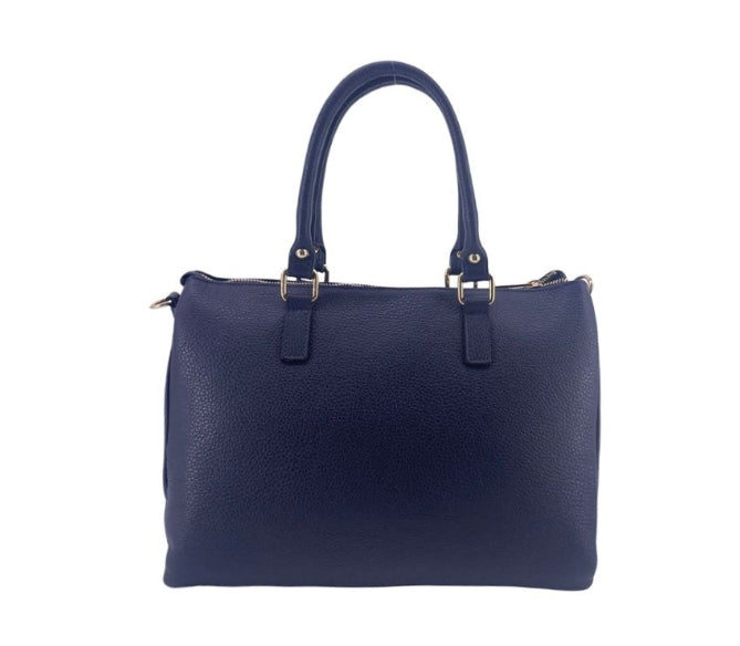 M BRC Borsa A Mano E Tracolla In Pelle Linea Piuma T157 Blu