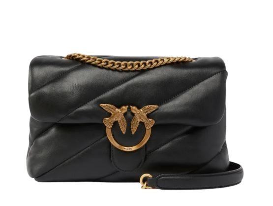 Pinko Borsa Love Puff  Classic  Small  In Pelle Black