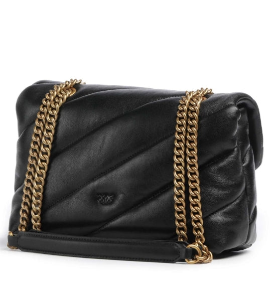 Pinko Borsa Puff Mini New Buckle Nappa PLTT 107057 Nero