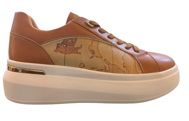 Alviero Martini 1A Classe Sneaker Donna In Pelle Stampa Geo Classic Z 1303 300E Col 0010