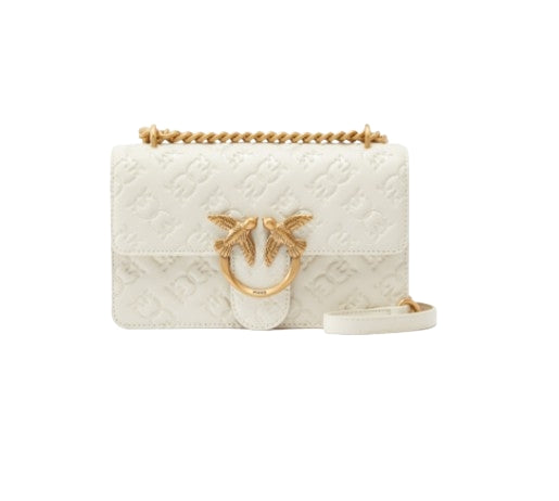 Pinko Love One Mini Pelle White