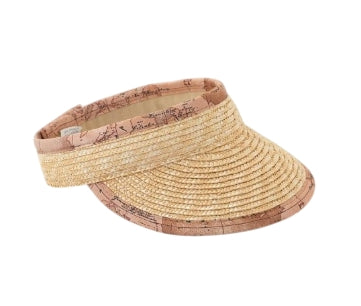 Alviero Martini 1A Classe Geo Bambù visiera in paglia Naturale LM H406 9881 Natural col. 0578