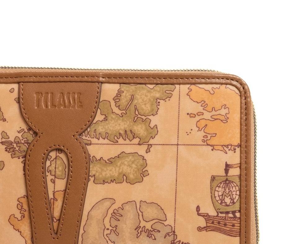 Alviero Martini 1A Classe Portafoglio Donna Soft Petals  Ziparound L PP77 S578 Col 0970 Tobacco